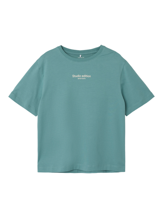 NKMBRODY T-Shirts & Tops - Mineral Blue